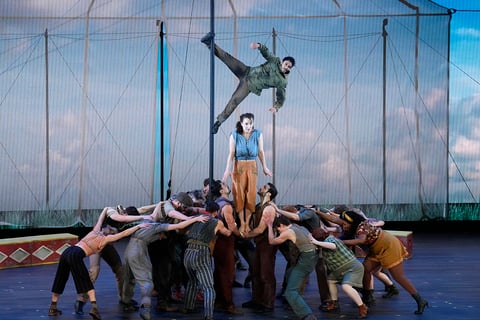 Water for Elephants performs during Tony Awards 